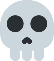 skull gun and knife emoji