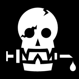skull with syringe icon