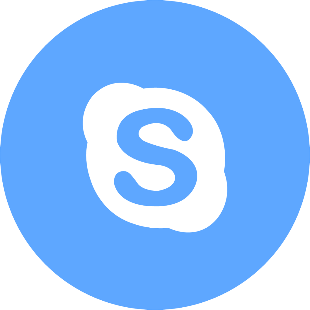 skype round icon