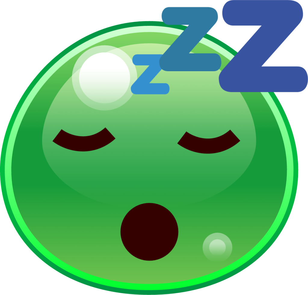 sleeping (slime) emoji