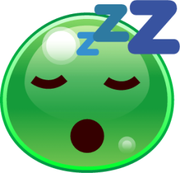 sleeping (slime) emoji