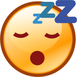 sleeping (smiley) emoji