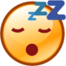 sleeping (smiley) emoji