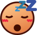 sleeping (yellow) emoji
