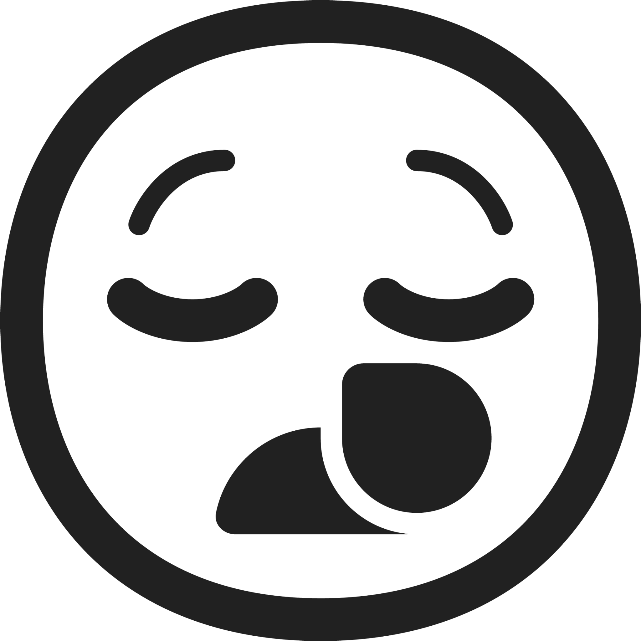 Free Loudly Crying Face Emoji Icon - Download in Line Style