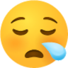 Sleepy face emoji emoji