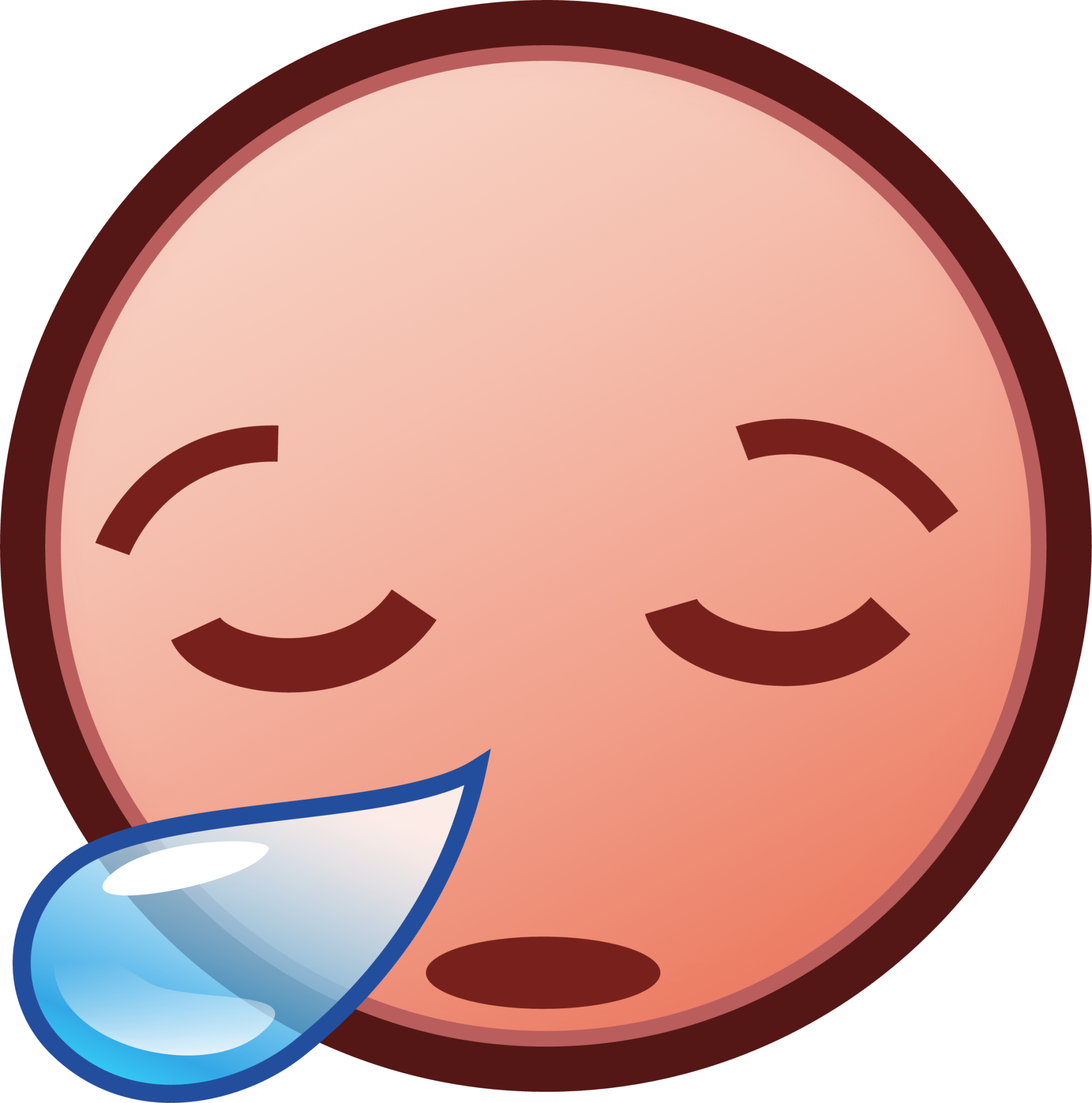 sleepy (plain) emoji