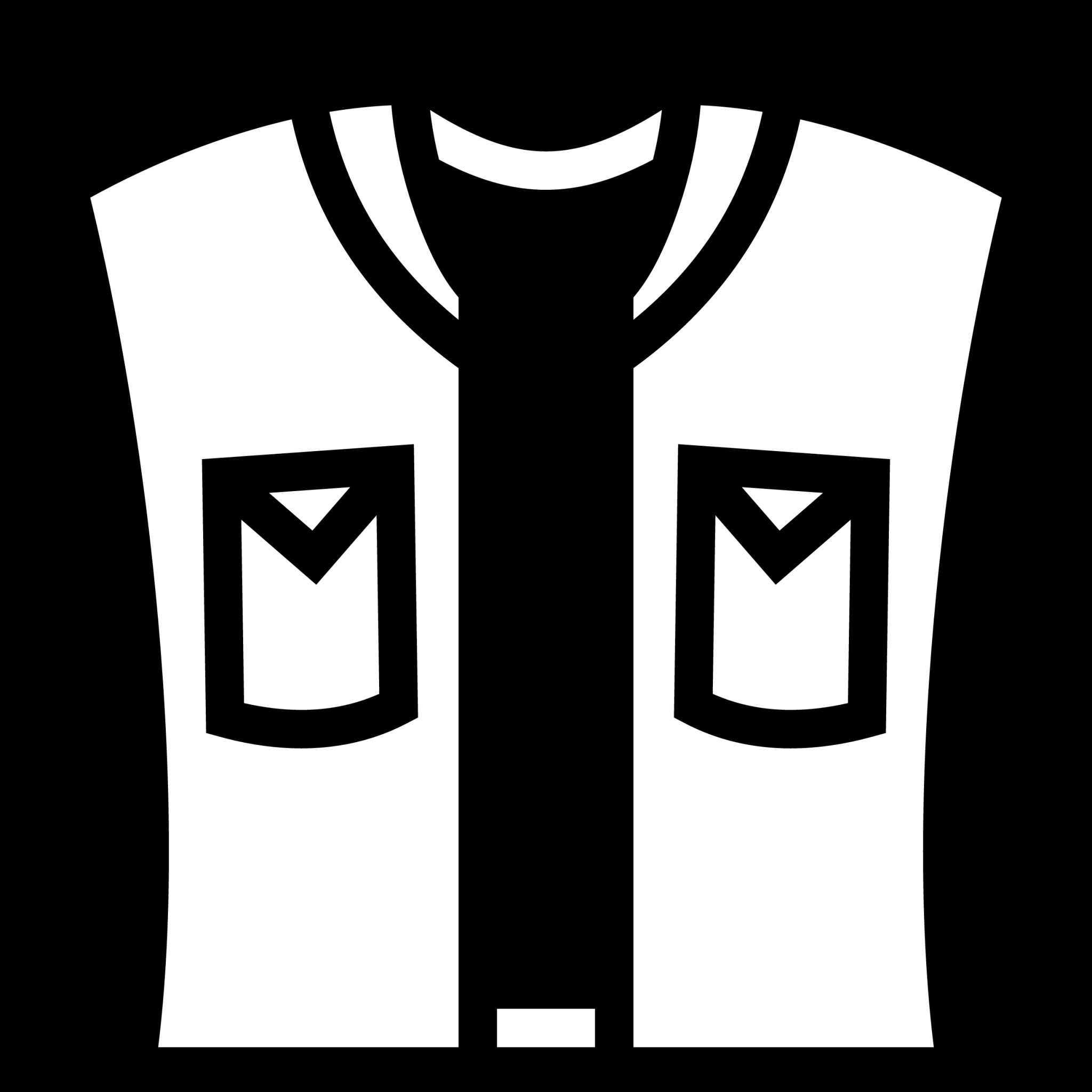 sleeveless jacket icon