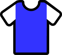 sleeves blue white icon