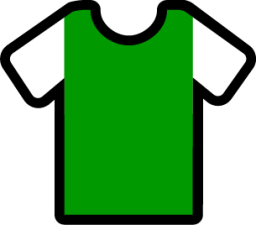 sleeves green white icon