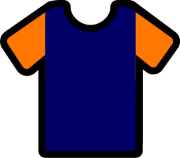 sleeves navy orange icon