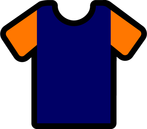 sleeves navy orange icon