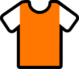 sleeves orange white icon