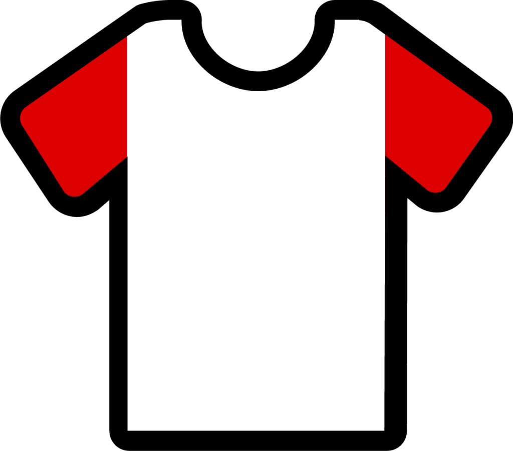 sleeves white red icon