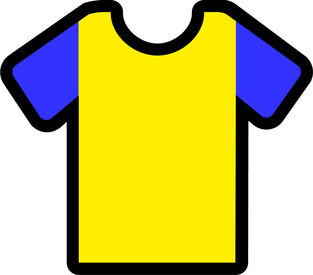 sleeves yellow blue icon