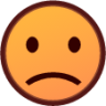 slightly frowning emoji