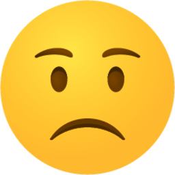 Slightly frowning face emoji emoji