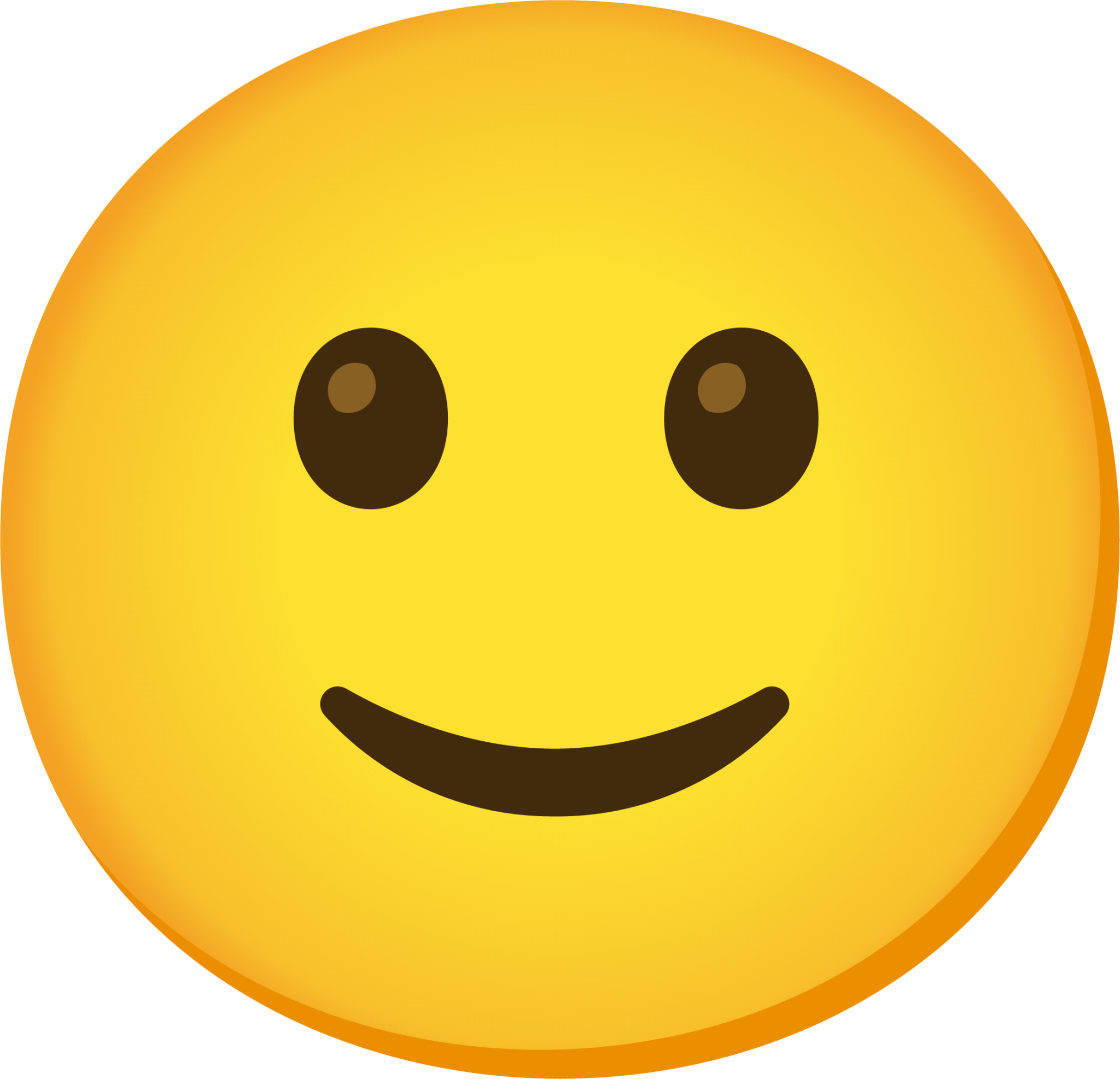 slightly smiling face Emoji - Download for free – Iconduck