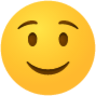 Slightly smiling face emoji emoji