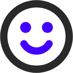 slightly smiling face icon