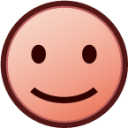 slightly smiling (plain) emoji