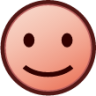slightly smiling (plain) emoji