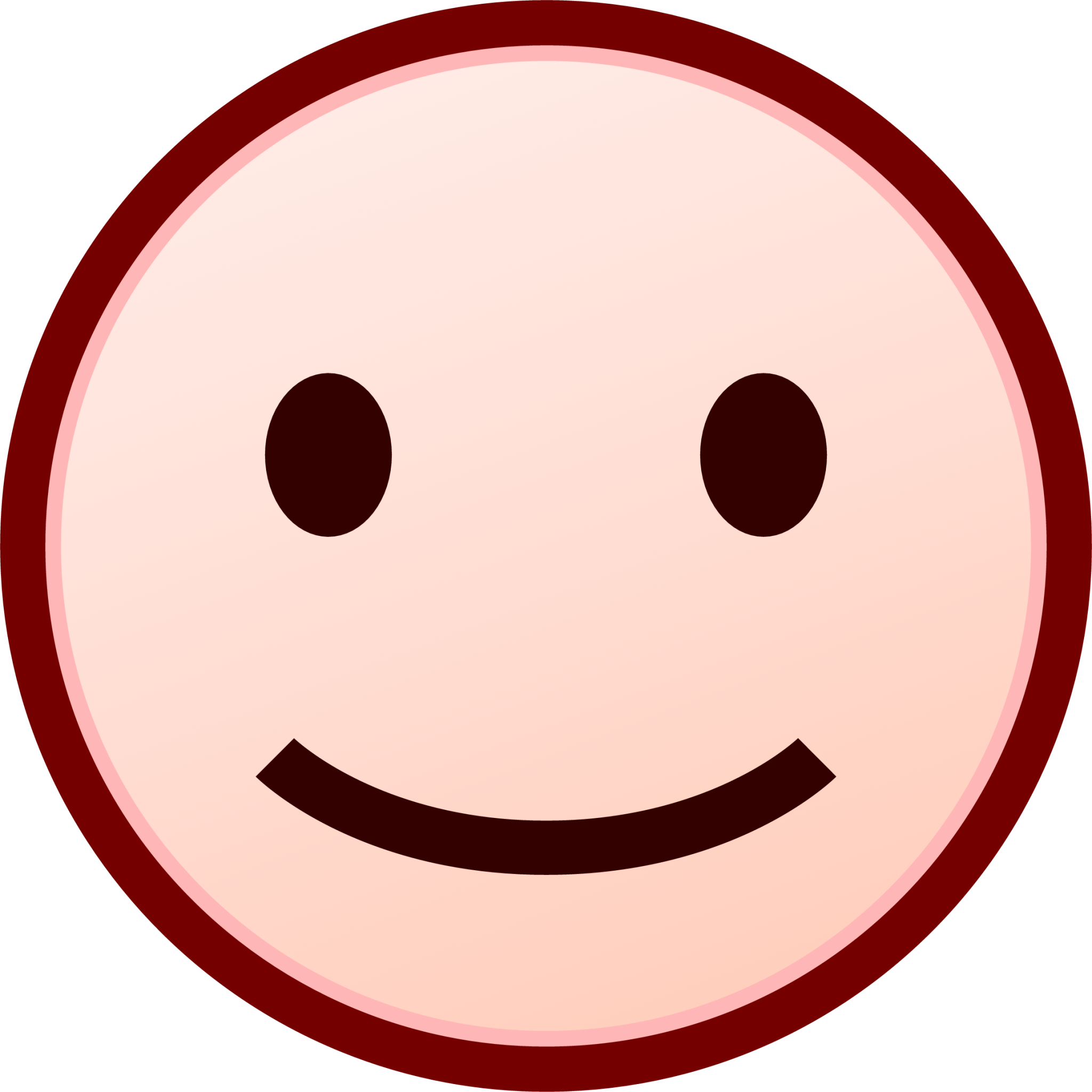 slightly smiling (white) emoji