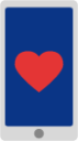 smart phone heart icon