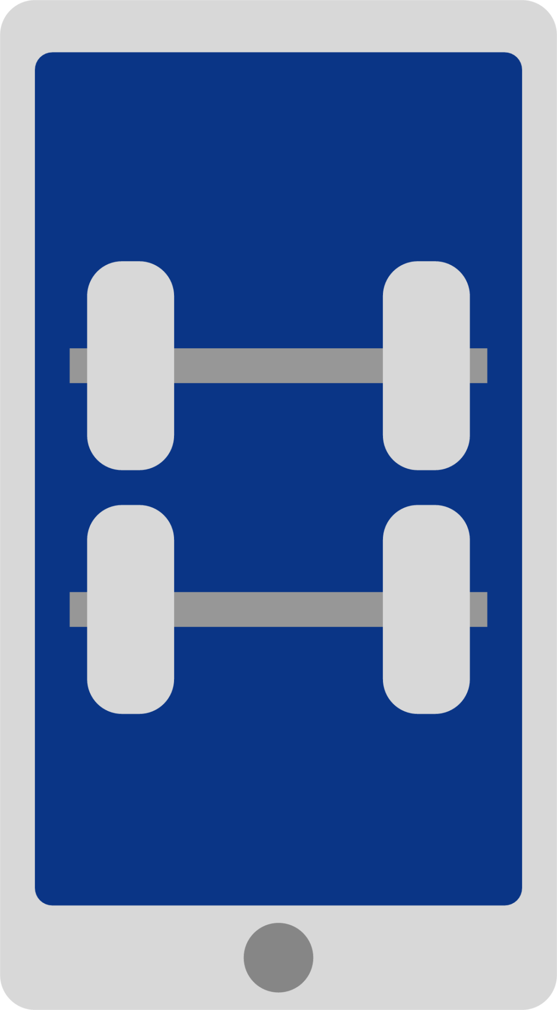 smart phone weights icon