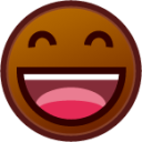 smile (brown) emoji