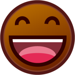 smile (brown) emoji