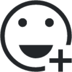 smiley add icon