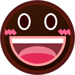 smiley (black) emoji