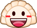smiley (dumpling) emoji