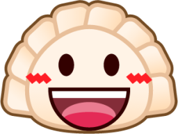 smiley (dumpling) emoji
