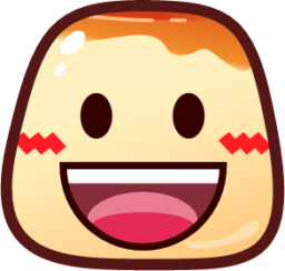 smiley (pudding) emoji