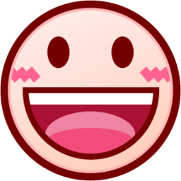 smiley (white) emoji