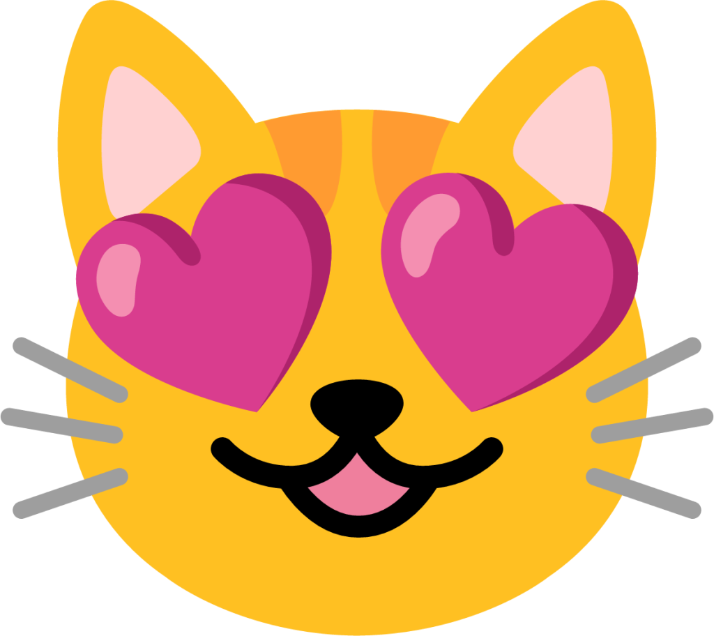 Cat, emoji, happy, heart, love, smile, sticker icon - Download on Iconfinder