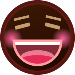 smiling face (black) emoji