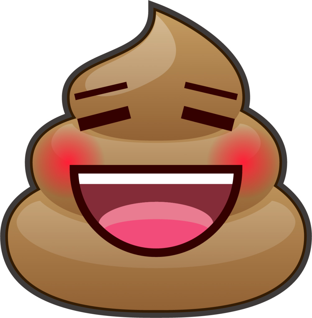 smiling face (poop) emoji