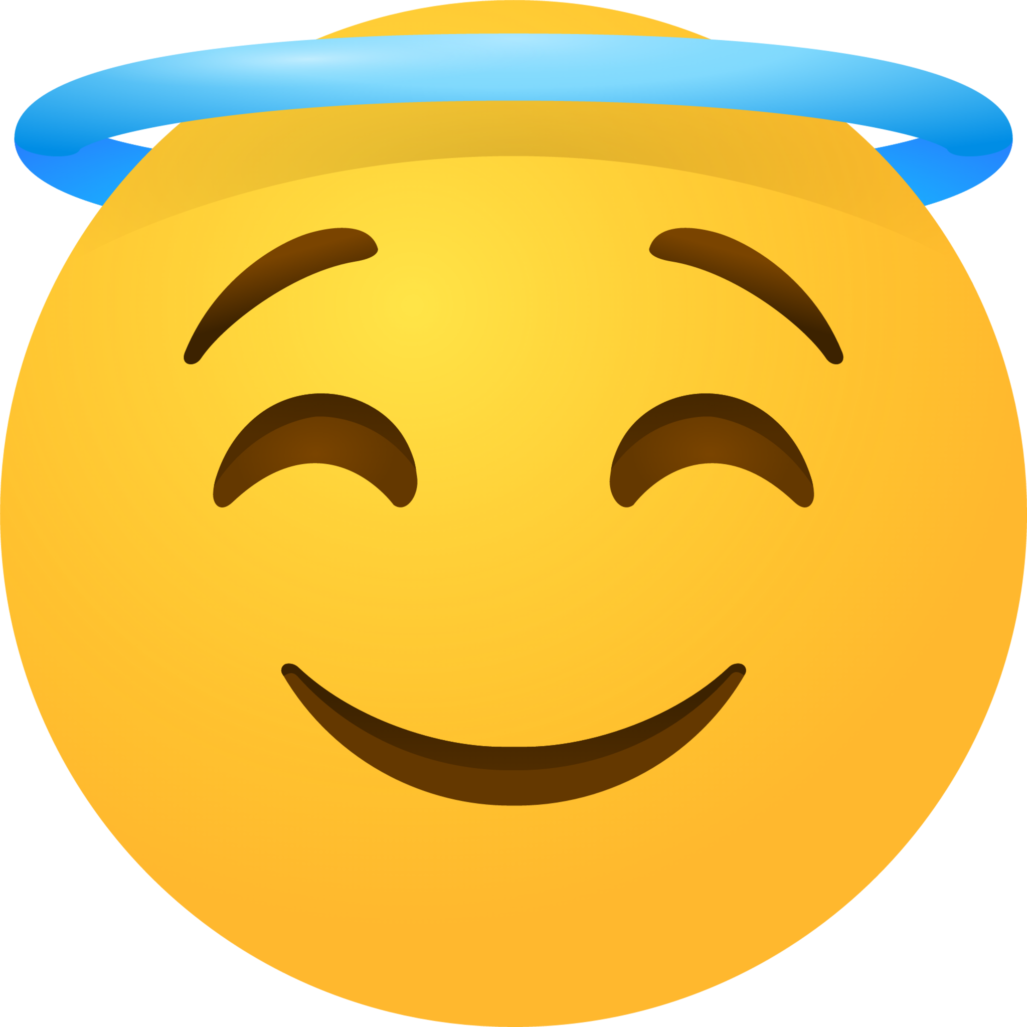 😇 Smiling face w/ halo emoji