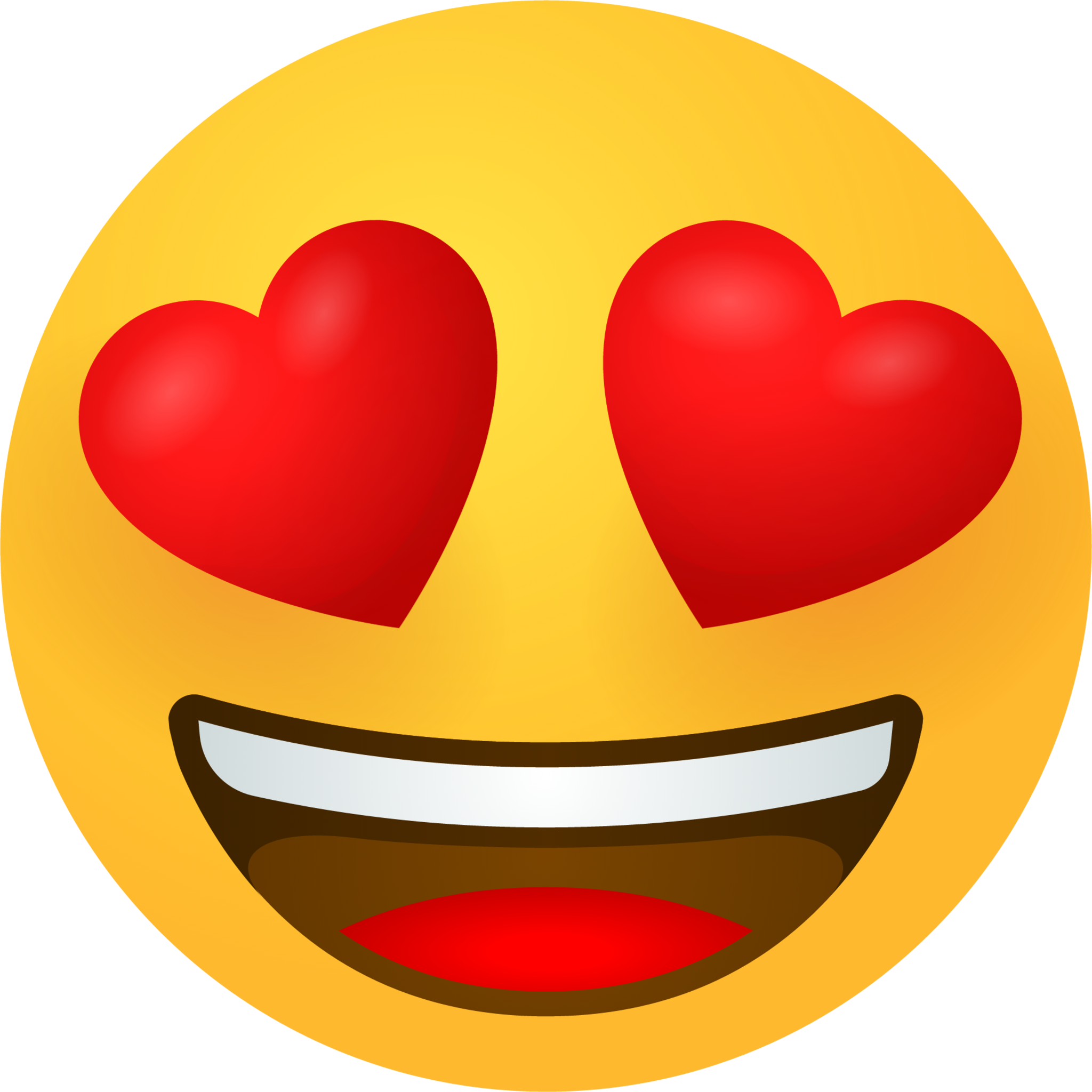 Các biểu tượng cảm xúc đáng yêu cute heart eyes emoji Vui nhộn và thú vị