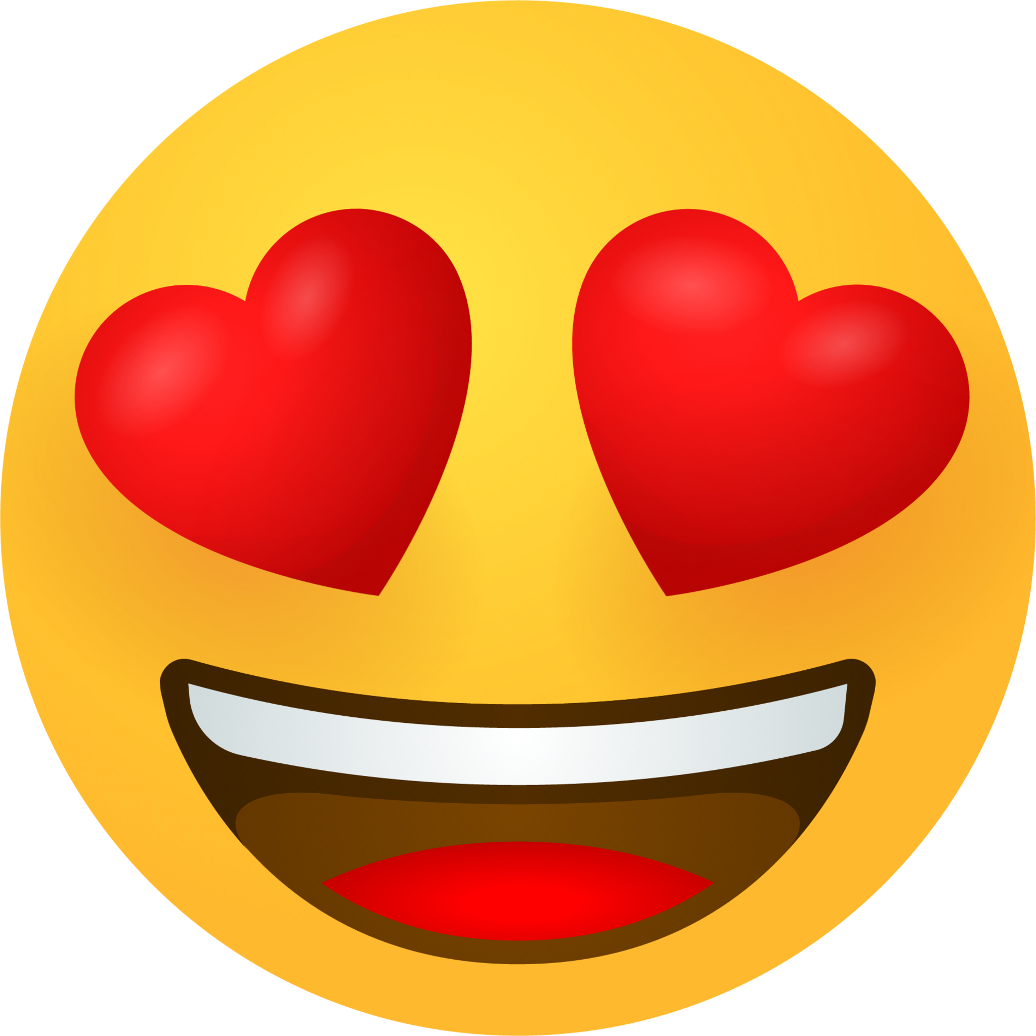 Smiling face with heart eyes emoji Emoji - Download for free – Iconduck