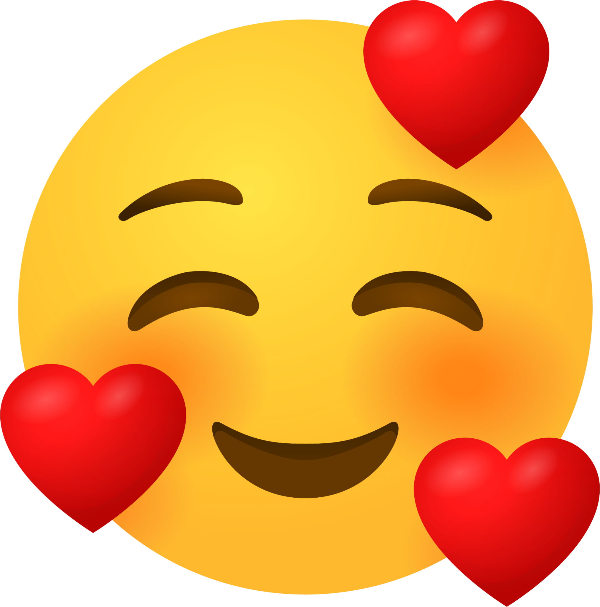 Smiling face with hearts emoji emoji