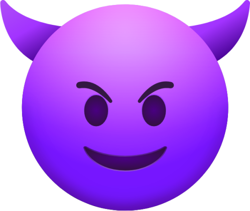 Smiling Face with Horns emoji