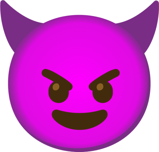 smiling face with horns emoji
