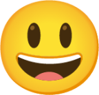 smiling face with open mouth emoji
