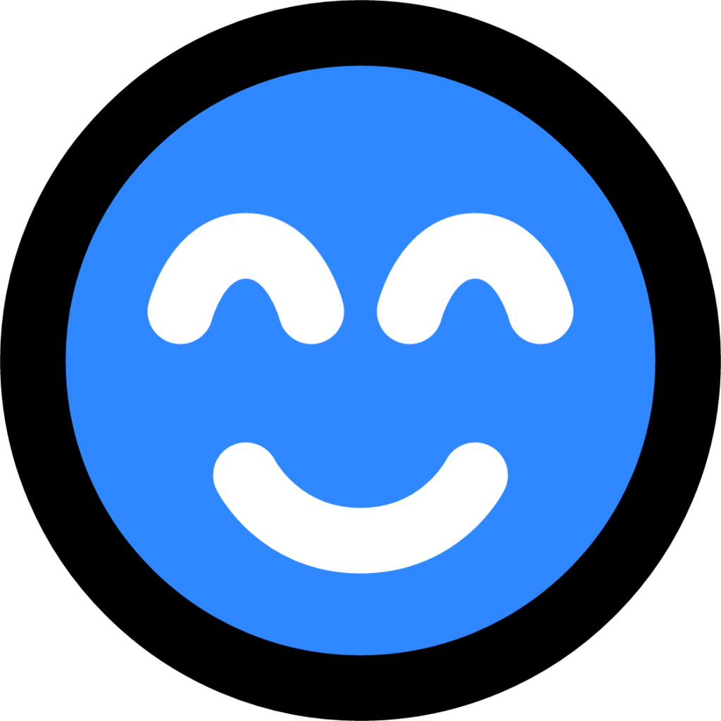 smiling face with squinting eyes icon