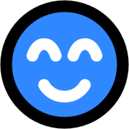 smiling face with squinting eyes icon