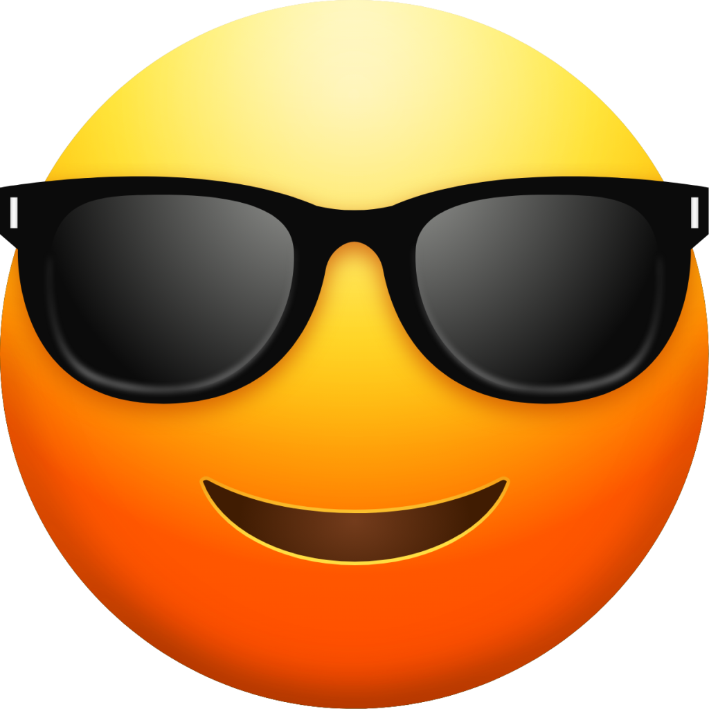 Smiling Face with Sunglasses emoji